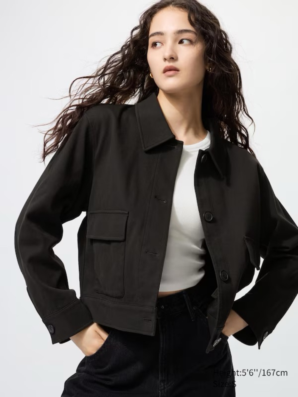 Black Uniqlo Knit Jersey Light Jacket